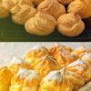1 ст муки, 4 яйца, 100 г масла ДЛЯ САМЫХ ПРОСТЫХ, НО ОЧЕНЬ ВКУСНЫХ ЭКЛЕРОВ СО СГУЩЁНКОЙ
