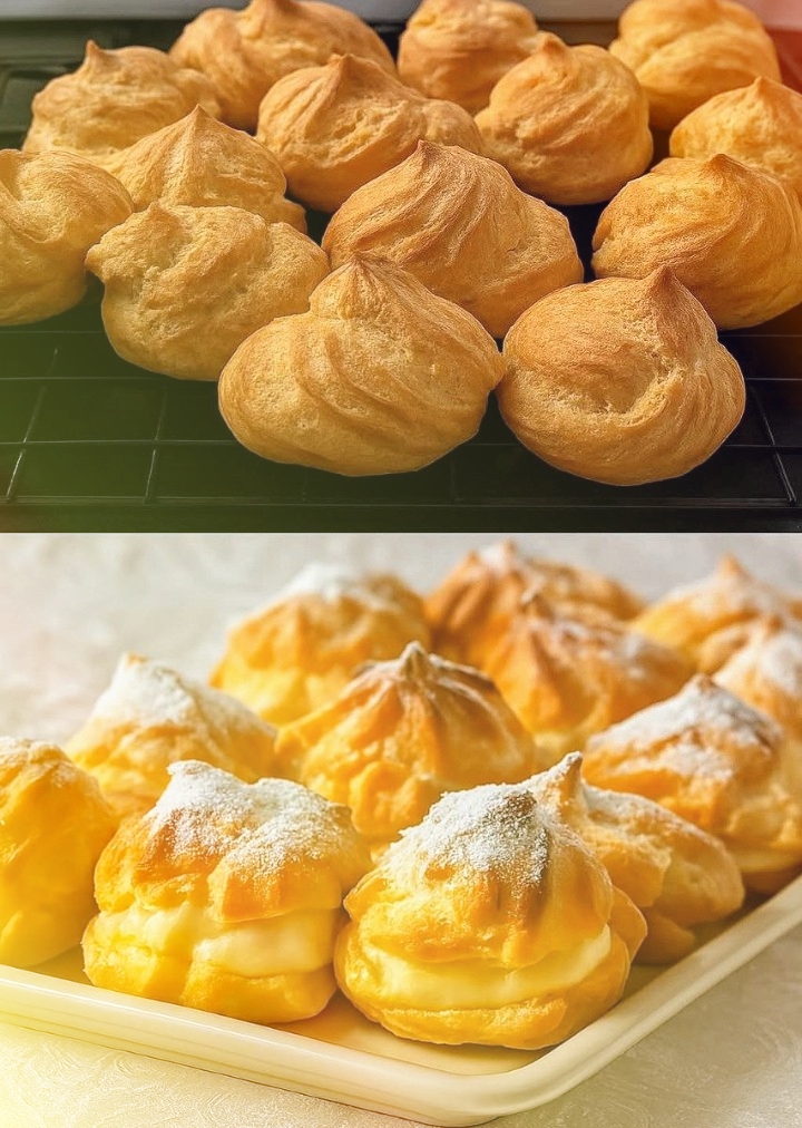 1 ст муки, 4 яйца, 100 г масла ДЛЯ САМЫХ ПРОСТЫХ, НО ОЧЕНЬ ВКУСНЫХ ЭКЛЕРОВ СО СГУЩЁНКОЙ 1 ст муки, 4 яйца, 100 г масла ДЛЯ САМЫХ ПРОСТЫХ, НО ОЧЕНЬ ВКУСНЫХ ЭКЛЕРОВ СО СГУЩЁНКОЙ