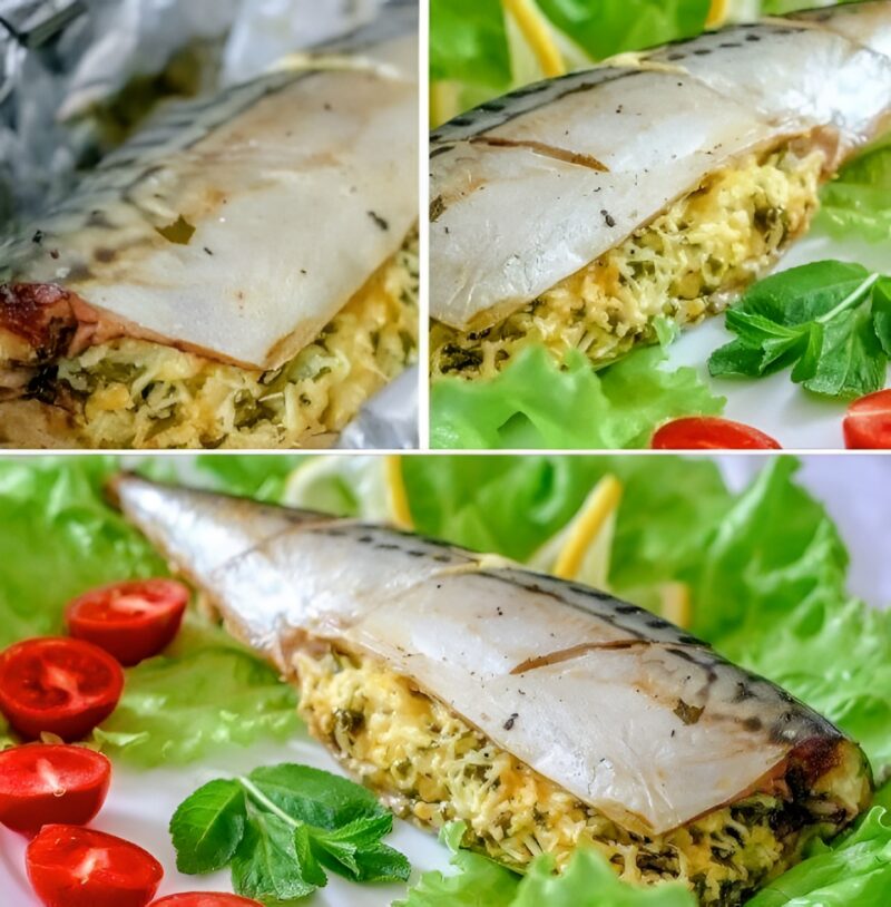 Готовим очень вкусную фаршированную рыбку: начинка великолепно сочетается со вкусом скумбрии Готовим очень вкусную фаршированную рыбку: начинка великолепно сочетается со вкусом скумбрии