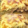 ГОВЯДИНА ПО-КУПEЧEСКИ (С СЫРОМ И ГРИБАМИ)