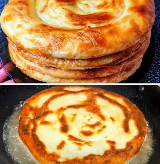 Лепешки к чаю за 15 минут из ничего. По-домашнему вкусно