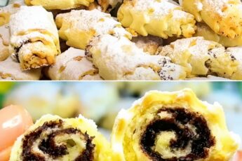 Нежные рогалики с очень вкусной и необычной начинкой. Идеально к чаю или кофе
