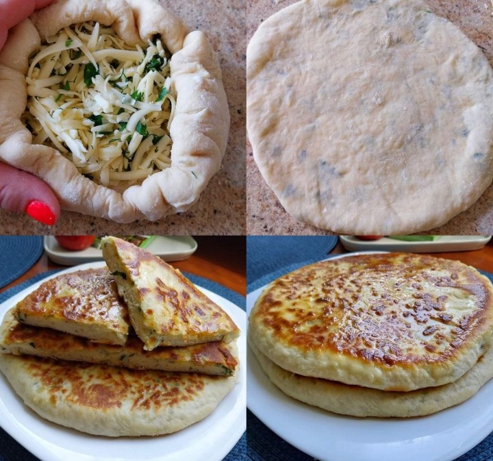 ОТВАЛ БАШКИ!!!! Ленивые хачапури на сковороде с сыром! Кефира не было, сделала на тёплом молоке. ОТВАЛ БАШКИ!!!! Ленивые хачапури на сковороде с сыром! Кефира не было, сделала на тёплом молоке.