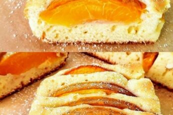ПИРОГ НА СМЕТАНЕ С ПЕРСИКАМИ