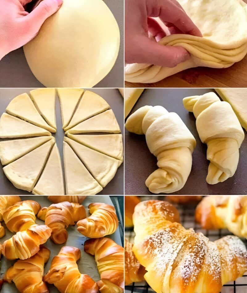 Вкусная и ароматная выпечка: мягкие домашние круассаны