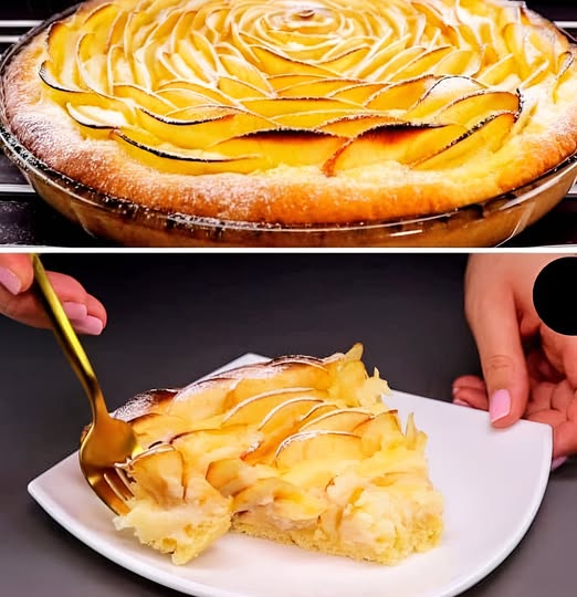 Я просто нарезаю яблоки и пеку его каждые выходные! Из простых и привычных продуктов яблочный пирог «Роза»