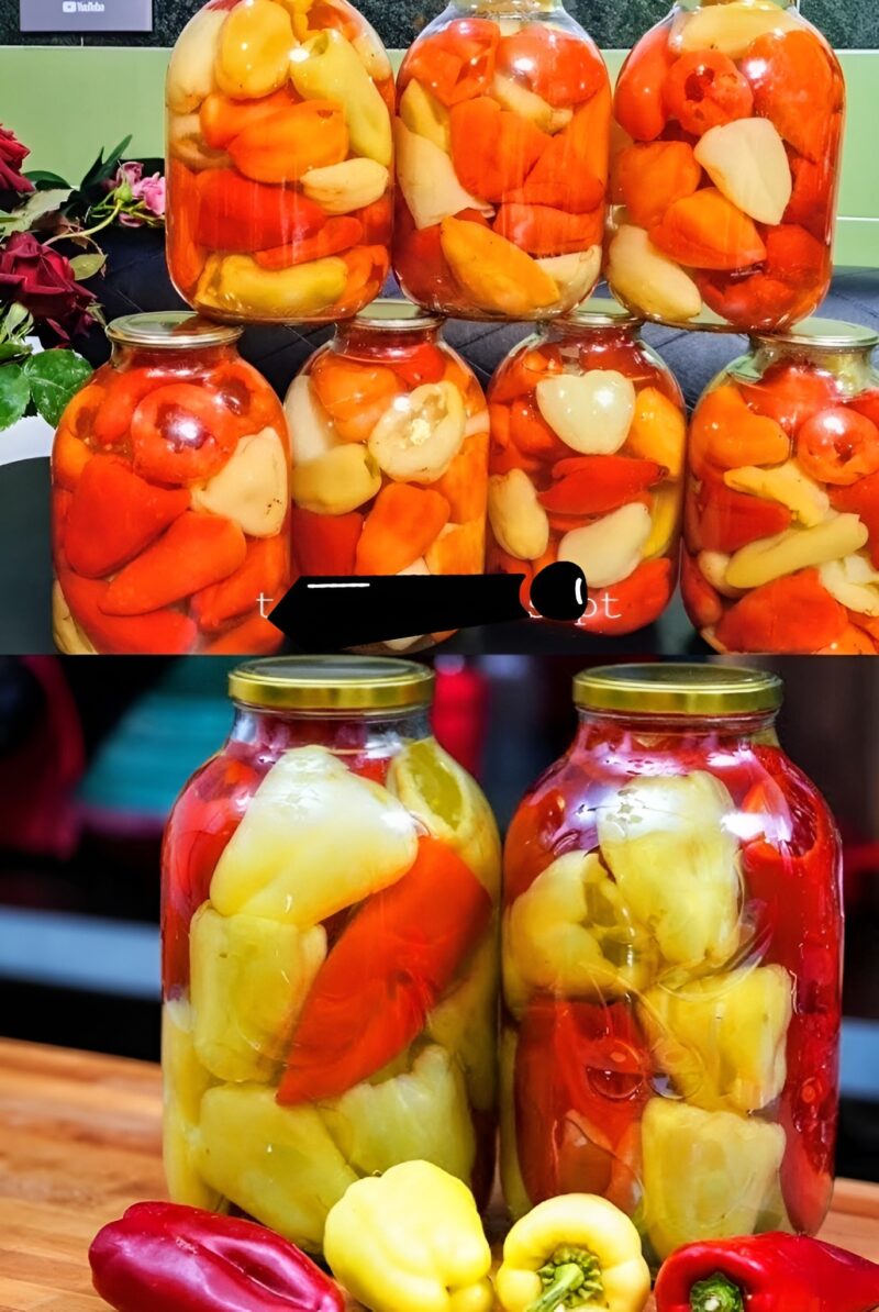 ЭТО СУПЕР РЕЦЕПТ!!!ПЕРЕЦ ДЛЯ ФАРШИРОВАНИЯ НА ЗИМУ С ИЗЮМИНКОЙ!!!! Открыла на новый год, нафаршировала. Он как свежий. Ушел на ура. Сейчас опять готовлю!!