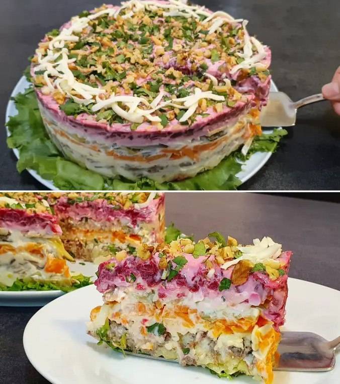 Этот мясной салат съедят за минуту, очень вкусный и простой в приготовлении