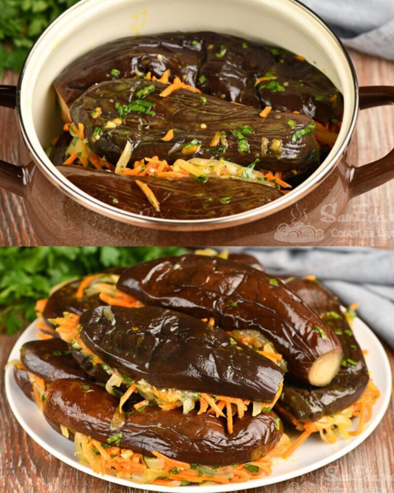МАРИНОВАННЫЕ БАКЛАЖАНЫ С ОВОЩАМИ МАРИНОВАННЫЕ БАКЛАЖАНЫ С ОВОЩАМИ