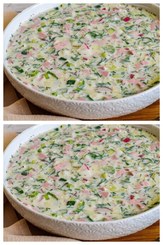 Нашла рецепт и готовлю его ежедневно. Самая вкусная окрошка.