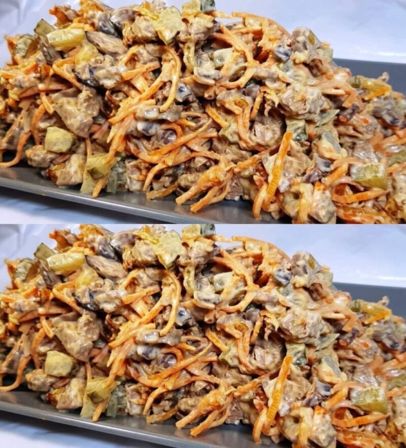 Только 4 ингредиента, но как вкусно. Салат на праздничный стол: достойная закуска Только 4 ингредиента, но как вкусно. Салат на праздничный стол: достойная закуска
