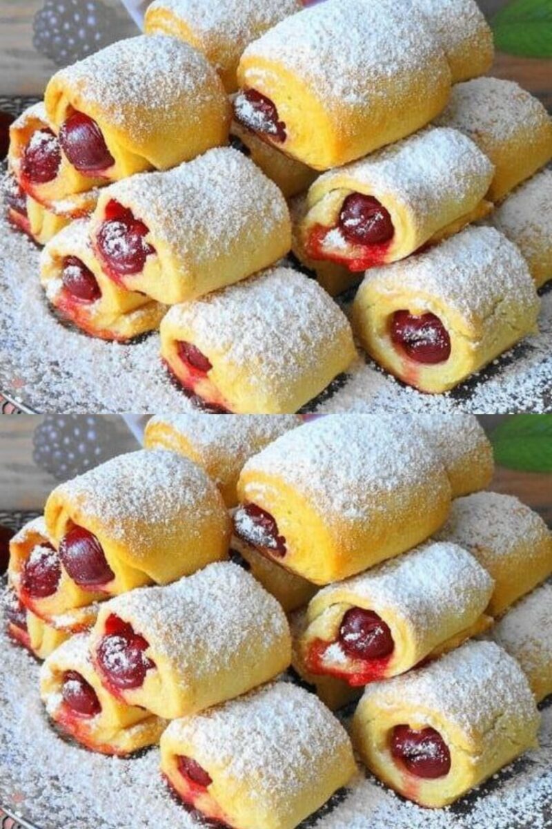 БЫСТРОЕ ПЕЧЕНЬЕ С ВИШНЕВОЙ НАЧИНКОЙ