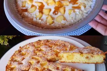 Этот лимонно-яблочный пирог - фантастический способ насладиться вкусным и освежающим десертом