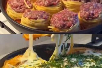 ФАРШИРОВАННЫЕ ГНЁЗДА ПОД СЫРОМ
