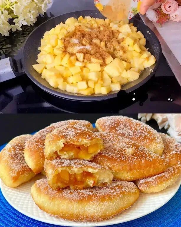 ЛЕНИВЫЕ ПИРОЖКИ С ЯБЛОКАМИ - ПЫШКИ. Рецепт очень быстрый и простой! ЛЕНИВЫЕ ПИРОЖКИ С ЯБЛОКАМИ - ПЫШКИ. Рецепт очень быстрый и простой!