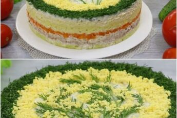 ПРАЗДНИЧНЫЙ САЛАТ "МИМОЗА" Красивый и очень вкусный салат