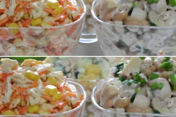 Простые и вкусные салаты из 3-х ингредиентов