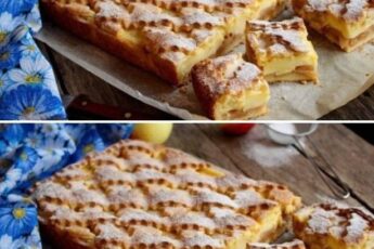 ВЕЛИКОЛЕПНЫЙ ЯБЛОЧНЫЙ ПИРОГ С ЗАВАРНЫМ КРЕМОМ. ВКУСНЕЕ ТОРТА!