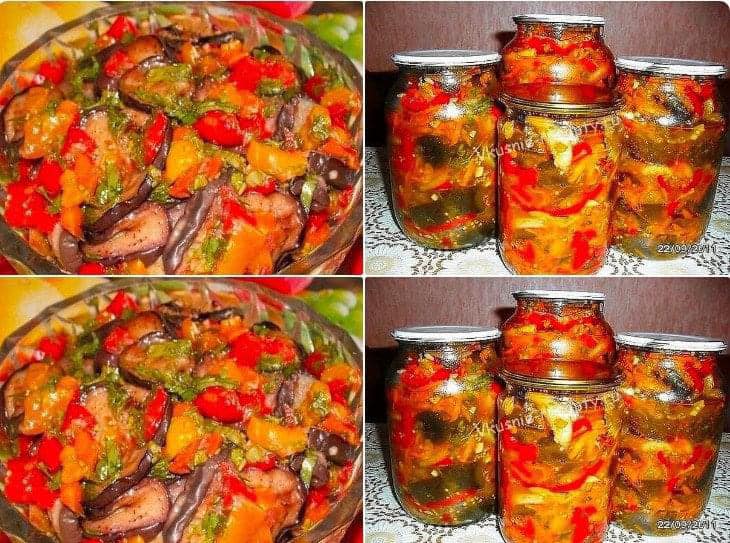 БАКЛАЖАНЫ С ПЕРЦЕМ НА ЗИМУБАБУШКИН РЕЦЕПТ! ЯЗЫК ОТКУСИШЬ!