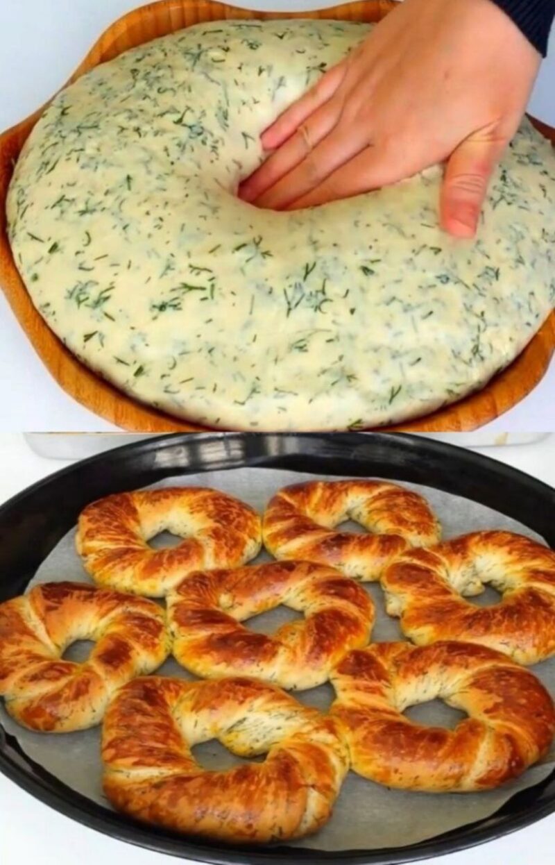 БУЛОЧКИ "СЛОЁНАЯ АЧМА С УКРОПОМ"