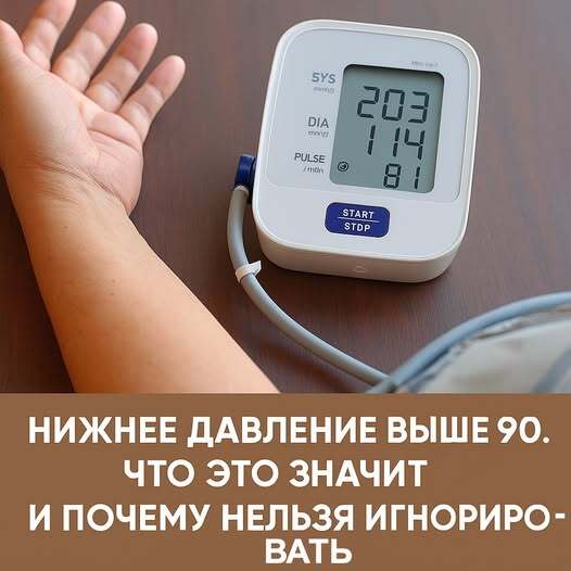 Нижнее давление выше 90. Что это значит и почему нельзя игнорировать
