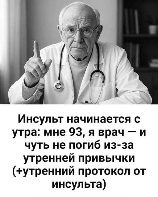 Почему инсульты чаще всего происходят утром и как их предотвратить: утренний протокол от 93-летнего врача. Почему инсульты чаще всего происходят утром и как их предотвратить: утренний протокол от 93-летнего врача.