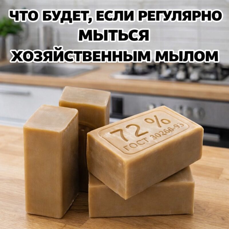 Что будет, если регулярно мыться хозяйственным мылом