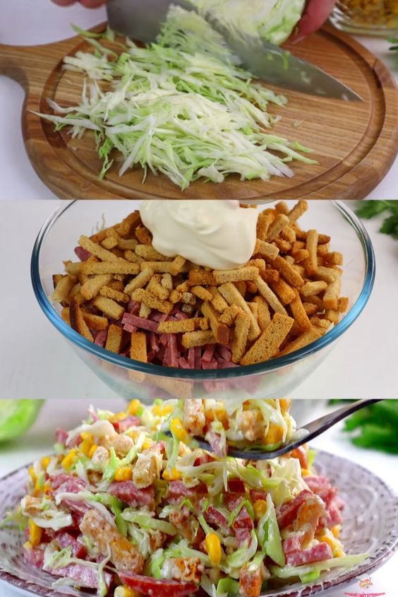 Когда хочется вкусно и быстро — этот салат выручает всегда Когда хочется вкусно и быстро — этот салат выручает всегда