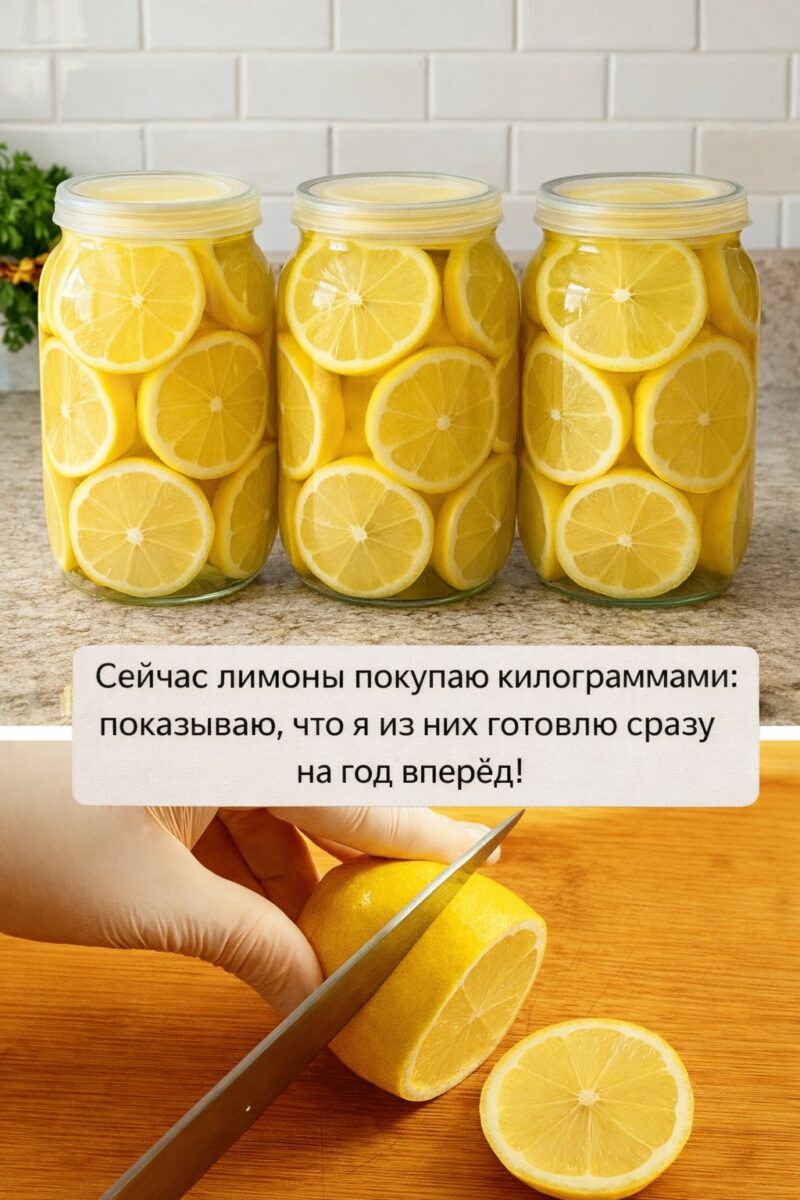 Сейчас лимоны покупаю килограммами: показываю, что я из них готовлю сразу на год вперёд! Сейчас лимоны покупаю килограммами: показываю, что я из них готовлю сразу на год вперёд!
