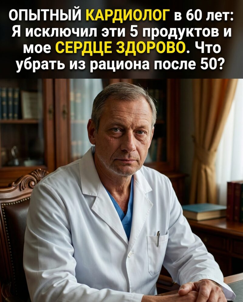 60-летний кардиолог: Я на протяжении длительного времени избегаю 5 видов продуктов, и сердце моё не даёт сбоев. Что стоит исключить из рациона после 50?