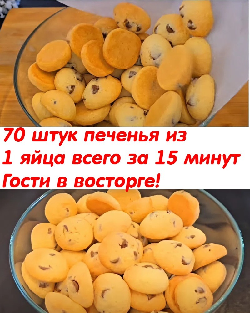 70 штук печенья из 1 яйца — всего за 15 минут 70 штук печенья из 1 яйца — всего за 15 минут