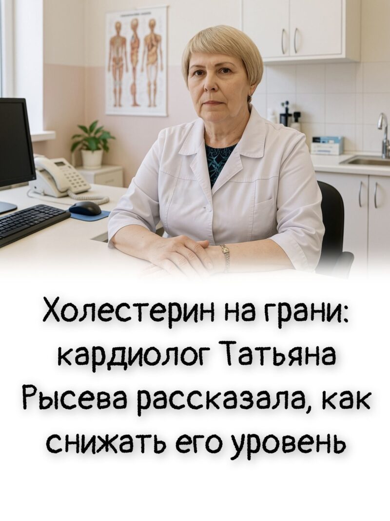 Холестерин на грани: кардиолог Татьяна Рысева рассказала, как снижать его уровень Холестерин на грани: кардиолог Татьяна Рысева рассказала, как снижать его уровень