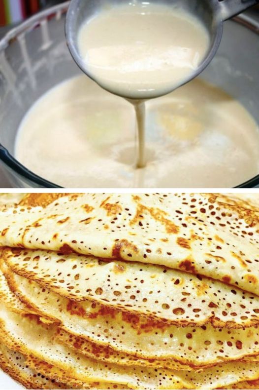 Лучшие блинчики с дырочками 🥰 Нежные, красивые и невероятно вкусные – они никогда не рвутся и всегда получаются идеальными!
