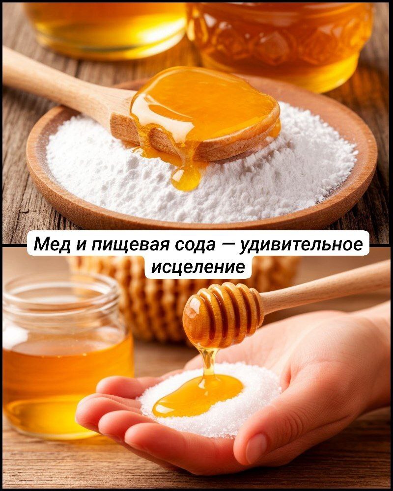 Мед и пищевая сода — удивительное исцеление