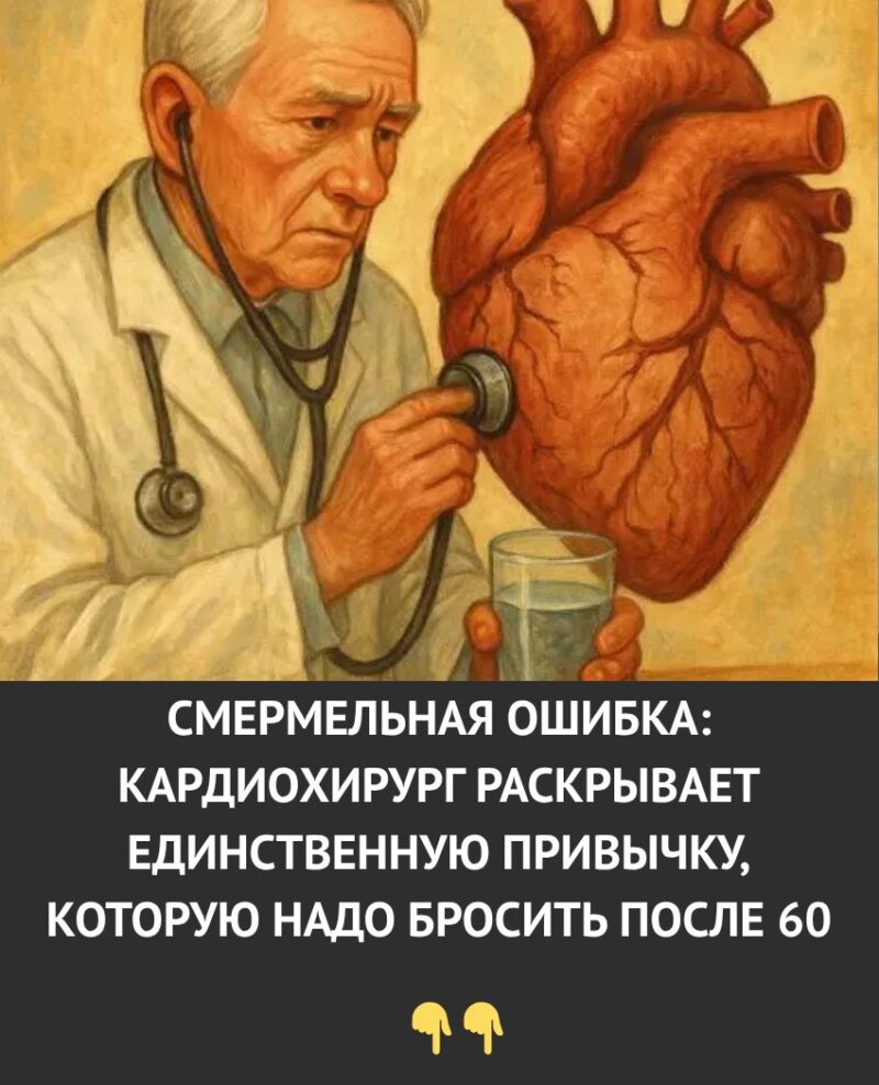 Смертельная ошибка после 60 лет. Кардиохирург рассказал о единственной привычке, от которой нужно срочно отказаться. Смертельная ошибка после 60 лет. Кардиохирург рассказал о единственной привычке, от которой нужно срочно отказаться.