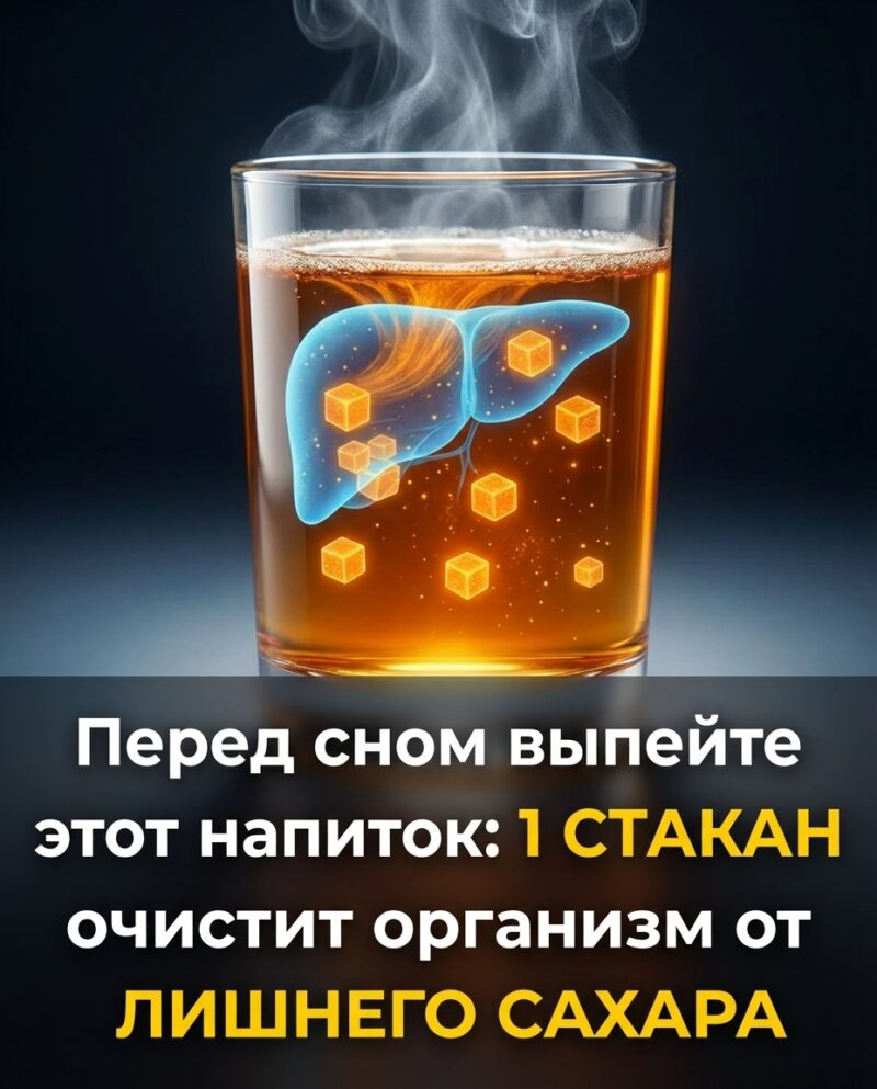 Не пропустите это сегодня вечером — 1 чашка перед сном может помочь вывести избыток сахара и поддержать здоровое кровообращение..