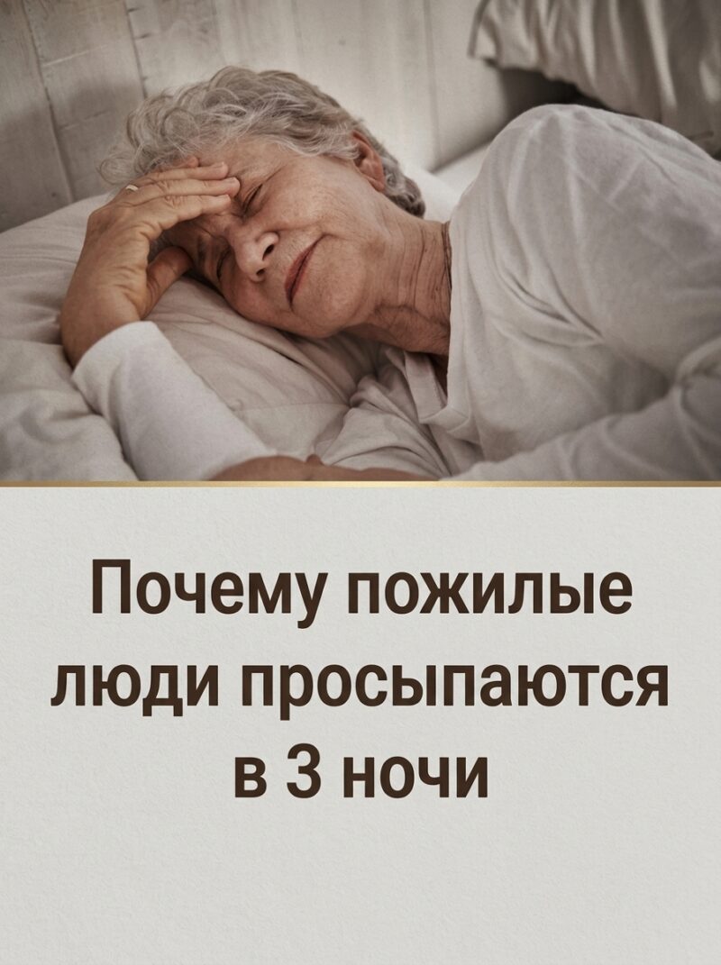Вот несколько причин, почему пожилые люди просыпаются в 3 часа ночи