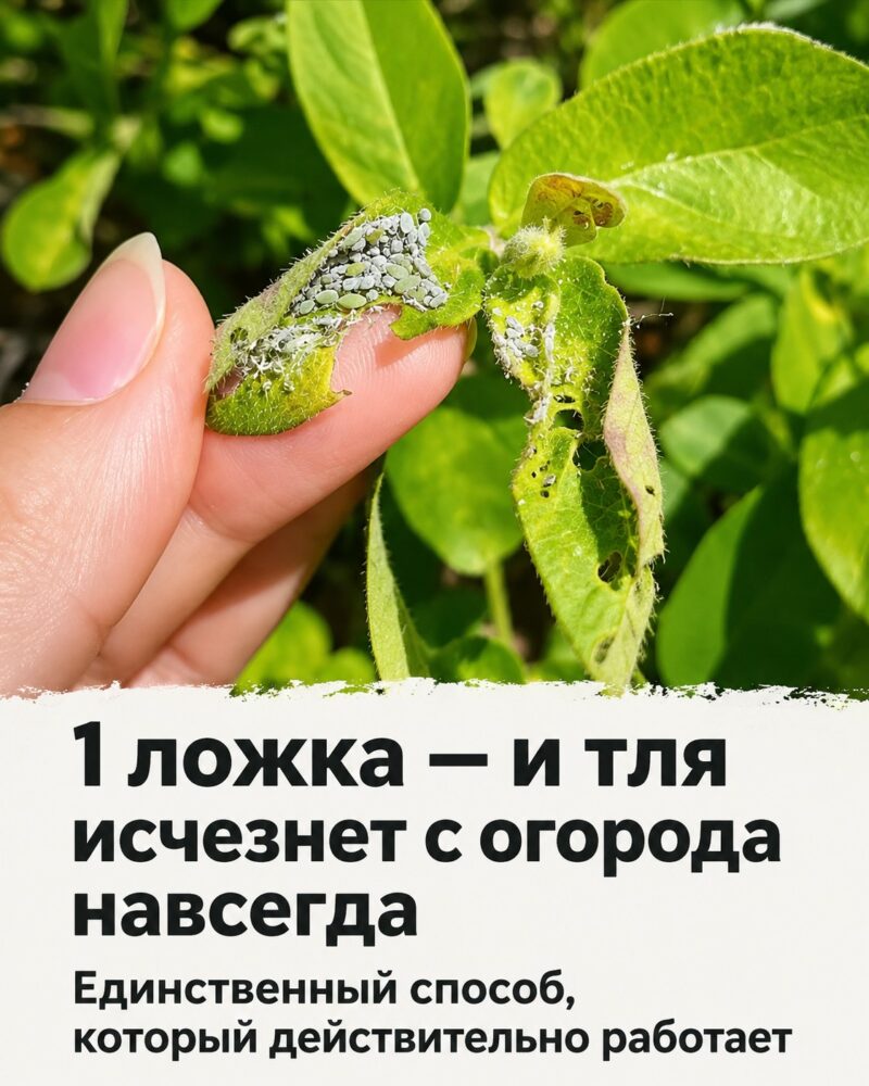От нашей подписчицы 👇 Хватит всего одной ложки — и тля покинет ваш огород насовсем. Единственный по-настоящему действенный способ От нашей подписчицы 👇 Хватит всего одной ложки — и тля покинет ваш огород насовсем. Единственный по-настоящему действенный способ